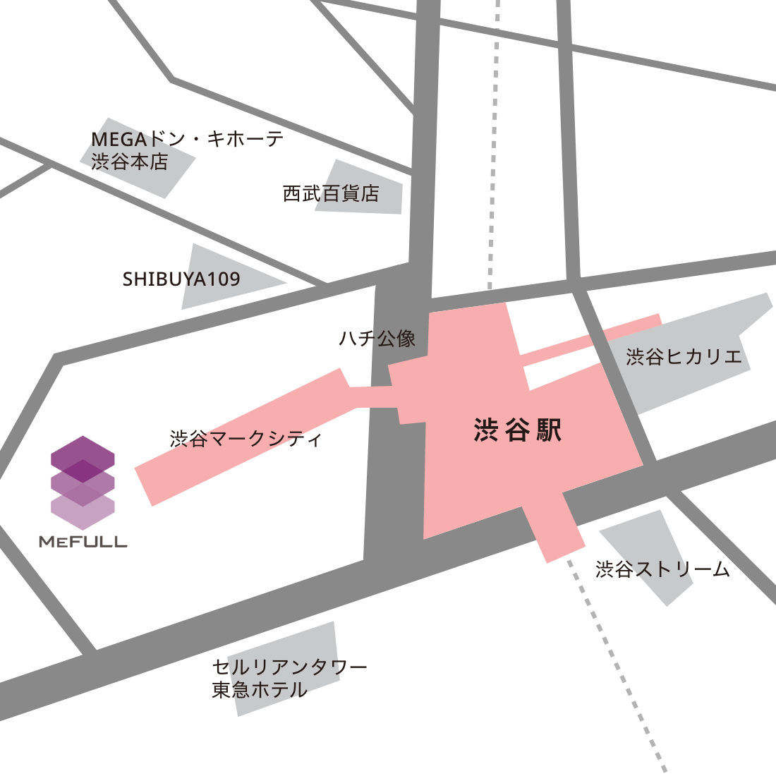 渋谷駅周辺マップ